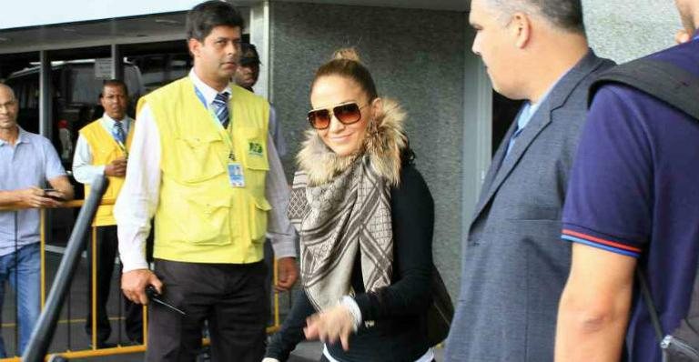 Jennifer Lopez chega ao Rio - Francisco Silva/AgNews