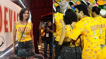 Helena Ranaldi namora muito durante os desfiles do Rio de Janeiro - Cleomir Tavares e Martin Gurfein