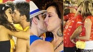 Famosos aos beijos no carnaval do Rio - Fotomontagem
