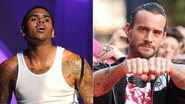 Chris Brown e o lutador CM Punk - Getty Images