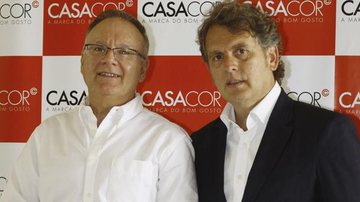 Roberto Dimbério e Angelo Derenze lançam a edição 2012 da Casa Cor, no Jockey Club de São Paulo.