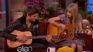 Zac Efron e Taylor Swift no programa da Ellen DeGeneres - Reprodução/Youtube