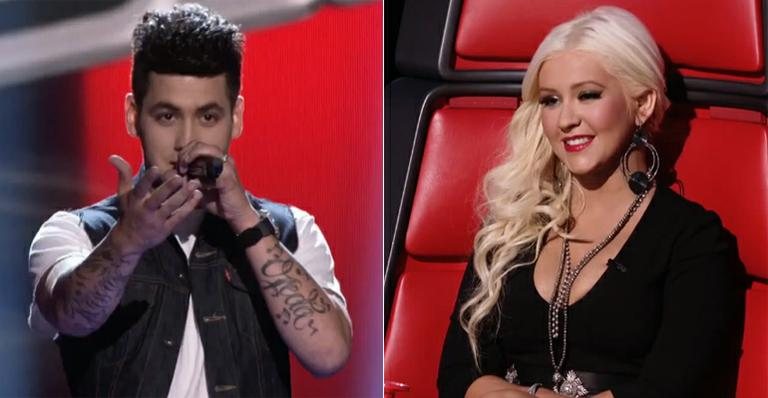 Jonathas será treinado por Christina Aguilera no The Voice - Reprodução