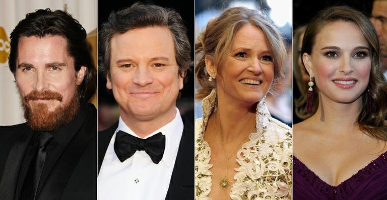 Christian Bale, Colin Firth, Melissa Leo e Natalie Portman - Getty Images