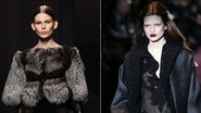 Looks das grifes Alberta Ferretti (esq.) e Gucci na semana de moda de Milão - Getty Images