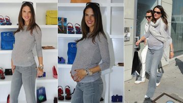 Grávida de seis meses, Alessandra Ambrosio vai às compras em Los Angeles - Splash News www.splashnews.com