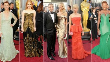 Bèrènice Bejo, Jessica Chastain, George Clooney e Stacy Keibler, Michelle Williams e Viola Davis - Getty Images