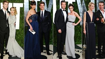 Casais na festa da Vanity Fair após o Oscar 2012 - Getty Images
