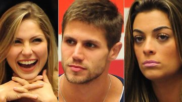 Jonas escolheu Renata como a mais falsa e Monique como sua maior inimiga em brincadeira da discórdia no BBB12 - Divulgação/TV Globo