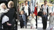 Knox e Vivienne passeiam com Angelina Jolie - GrosbyGroup