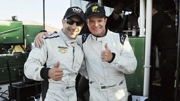 Tony Kanaan e Rubens Barrichello - Arquivo CARAS