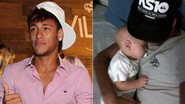 Neymar mostra foto com o filho no colo - Manuela Scarpa/PhotoRioNews; Reprodução / Twitter