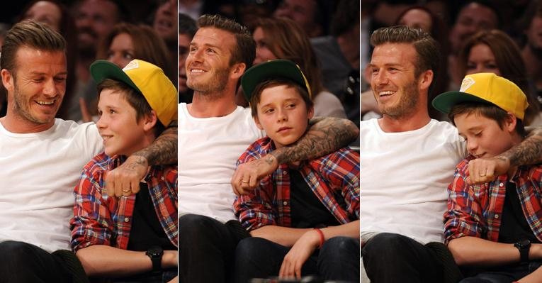 David Beckham curte partida do Los Angeles Lakers com Brooklyn - Reprodução/Getty Images