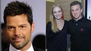 Ricky Martin, Angélica e Luciano Huck - Getty Images/ AgNews