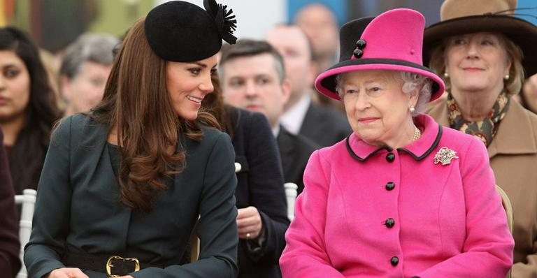 Kate Middleton e rainha Elizabeth II - Getty Images