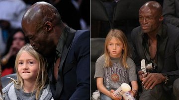 Seal com a filha Leni em jogo de basquete - Reuters e Splash News