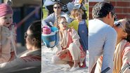 Jessica Alba em momento família com o marido e as filhas no parque - Splash News / splashnews.com