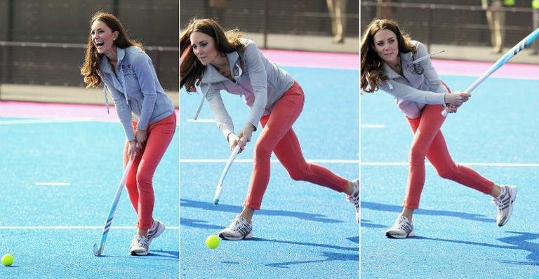 Kate Middleton joga hóquei - Getty Images