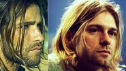 Novo visual de Bruno Gagliasso foi inspirado no cantor Kurt Cobain - Reprodução / Facebook; Getty Images