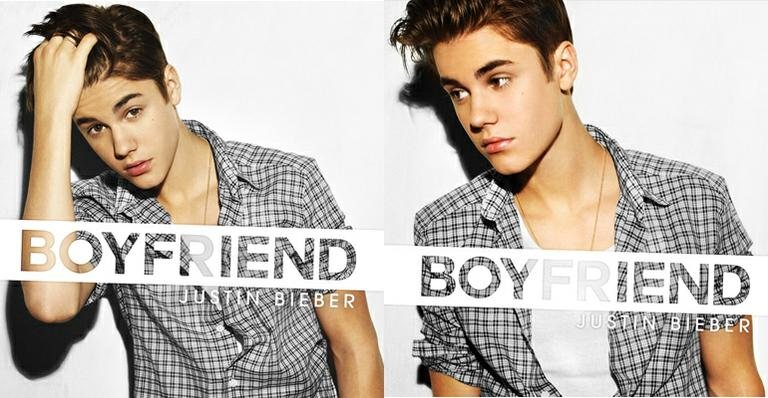 Duas possíveis capa do single 'Boyfriend'; qual é a sua preferida?