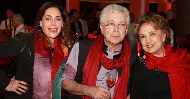 Christiane Torloni, Aguinaldo Silva e Eva Wilma - Marcello Sá Barretto/PhotoRio News