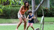 Carla Marins e o filho Leon - Clayton Militão / PhotoRioNews