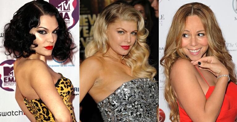 Jessie J, Fergie e Mariah Carey - Getty Images