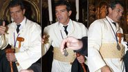Antonio Banderas participa de procissão religiosa em Málaga, Espanha, sua cidade natal - Grosby Group