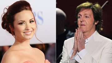 Demi Lovato e Paul McCartney - Getty Images