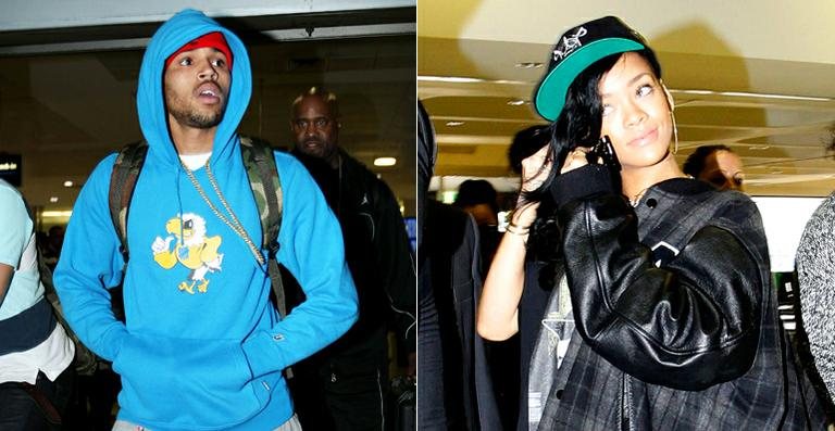 Chris Brown e Rihanna quase se encontram em aeroporto - GrosbyGroup
