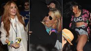 Lindsay Lohan, Paris Hilton e Rihanna durante festival de música na Califórnia - Getty Images;Splash News