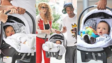 Mariah Carey e Nick Cannon levam Monroe e Morrocan para visitar Alicia Keys - GrosbyGroup