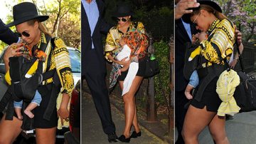 Beyoncé esconde Blue Ivy dos fotógrafos - GrosbyGroup