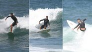 Cauã Reymond surfa na Prainha, Rio de Janeiro - Reprodução/AgNews