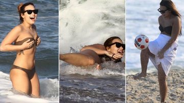 Demi Lovato: banho de mar, 'caldo' e futebol no Rio de Janeiro - Delson Silva e Gabriel Reis / AgNews