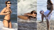 Demi Lovato: banho de mar, 'caldo' e futebol no Rio de Janeiro - Delson Silva e Gabriel Reis / AgNews