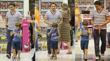 Murilo Rosa se diverte com o filho Lucas - Marcus Pavão / AgNews