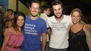 Roger Gobeth com a namorada Samantha Santos e Bruno Ferrari com Paloma Duarte - Divulgação