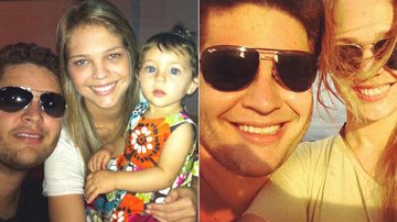 Pedro Leonardo, Thaís Gebelein e a filha Sophia - Twitter / Reprodução