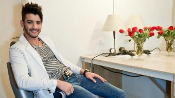 Gusttavo Lima em seu camarim antes da gravação do terceiro DVD de sua carreira, em São Paulo - Marcela Beltrão