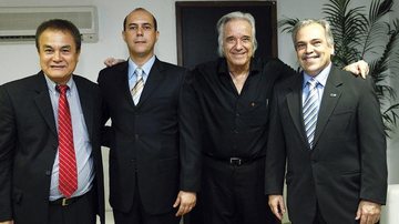 Roberto Shinyashiki, Wesley Borba, João Carlos Martins e Tarcísio Pinto em congresso de Odontologia, DF.