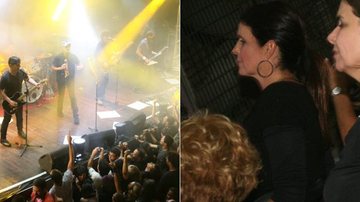 Da plateia, Malu Mader confere show dos Titãs - André Muzell / AgNews