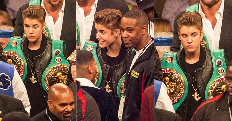 Justin Bieber comemora vitória de Floyd Mayweather no boxe - Reprodução/Grosby Group