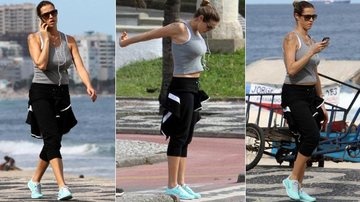 Luana Piovani se exercita no Leblon, no Rio de Janeiro - Andre Freitas / AgNews