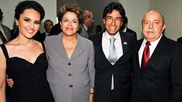 Com a mulher, Cristina, Ricardo Stuckert recebe Dilma e Lula na préestreia de Pela Primeira Vez. - Roberto Stuckert filho