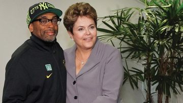 De passagem pelo Brasil para produzir documentário sobre o País, o cineasta norteamericano Spike Lee visita a presidente da República, Dilma Rousseff, na capital federal.