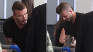 David Beckham com o novo look moicano no aeroporto de Los Angeles - The Grosby Group