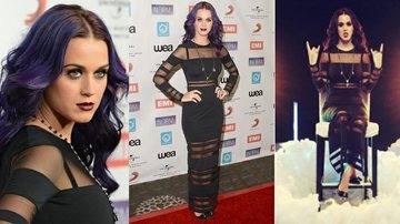 Em jantar, Katy Perry repete look que usou na gravação do clipe 'Wide Awake' - Getty Images / Reprodução