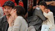 Justin Timberlake e Jessica Biel trocam carinhos em jogo de basquete em Los Angeles - Getty Images