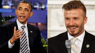 Barack Obama e David Beckham - Getty Images